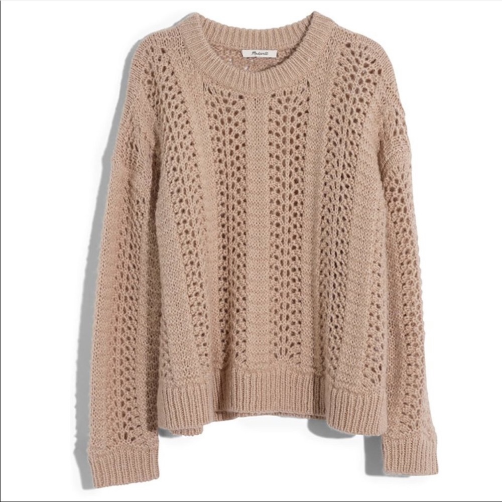 NWT madewell Windemere Pointelle Pullover Sweater